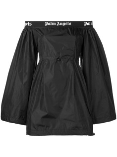 Palm Angels платье с объемными рукавами