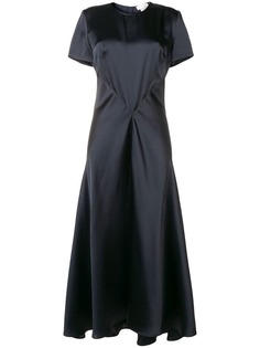 Sportmax длинное платье с драпировками