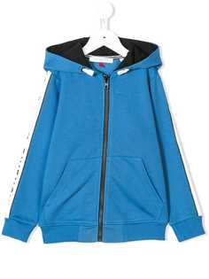 Givenchy Kids толстовка на молнии с капюшоном и логотипом