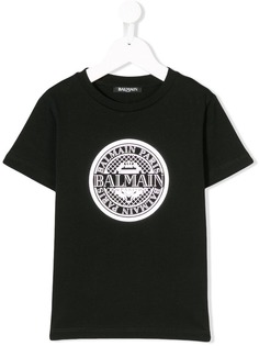 Balmain Kids футболка с логотипом