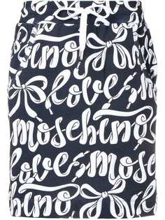 Love Moschino юбка с завышенной талией и принтом логотипа