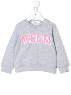 Msgm Kids толстовка с нашивкой-логотипом