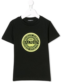 Balmain Kids футболка с логотипом