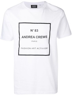 Andrea Crews футболка с графическим принтом