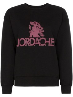 Jordache crew neck pink logo sweatshirt