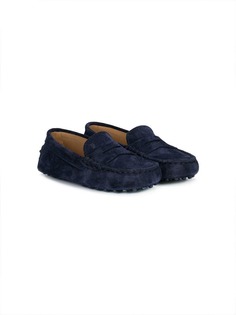 Tods Kids мокасины с вырезными деталями