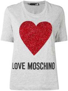 Love Moschino heart-print T-shirt
