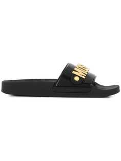 Moschino logo sandals