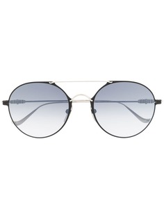 Chrome Hearts солнцезащитные очки в круглой оправе