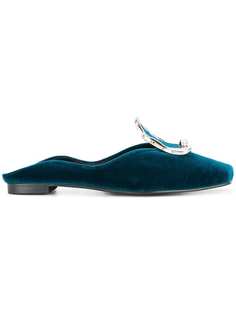 Yuul Yie мюли с пряжкой с жемчугом