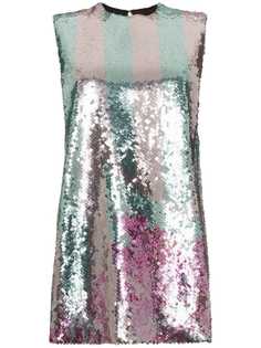 Halpern sequin embellished mini dress