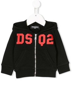 Dsquared2 Kids толстовка на молнии с капюшоном и логотипом