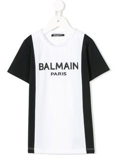 Balmain Kids футболка с логотипом