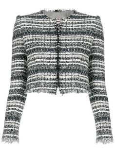 Thom Browne пиджак-кардиган с кружевной отделкой