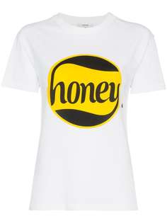 Ganni футболка с принтом Honey
