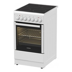 Электрическая плита DARINA 1F E 2615 W, стеклокерамика, белый