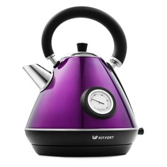 Чайник электрический KITFORT КТ-644-4, 2200Вт, фиолетовый и черный