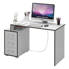 Стол компьютерный МАСТЕР Экстер-1, ЛДСП, белый Master