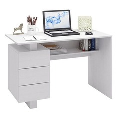 Стол компьютерный МАСТЕР Ренцо-2, ЛДСП, белый Master