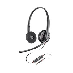 Наушники с микрофоном PLANTRONICS Blackwire C225, накладные, черный [205204-02]