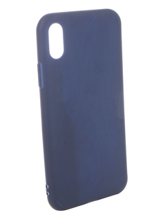 Аксессуар Чехол для APPLE iPhone X Pero Soft Touch Blue PRSTC-IXBL ПЕРО