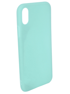 Аксессуар Чехол для APPLE iPhone X Pero Soft Touch Turquoise PRSTC-IXC ПЕРО