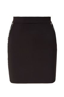 Черная юбка с отделкой Maje