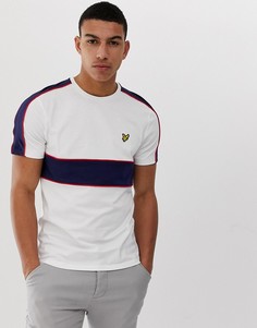 Белая футболка со вставками Lyle & Scott - Белый