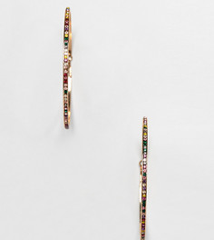 Серьги кольца со стразами разных цветов ALDO - Мульти