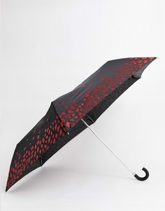 Зонт с отделкой блестками Lulu Guiness - Черный