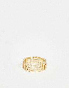 Золотистое геометрическое кольцо Weekday - Золотой
