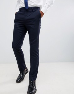 Темно-синие строгие облегающие брюки New Look - Темно-синий