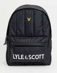 Стеганый черный рюкзак Lyle & Scott - Черный