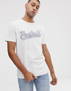Белая футболка с круглым вырезом и логотипом на груди Penfield Mendona - Белый