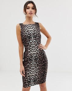 Платье мини с леопардовым принтом City Goddess - Мульти