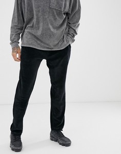 Черные велюровые джоггеры Pull&Bear - Черный