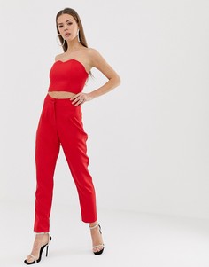 Красные брюки-сигареты Missguided - Красный