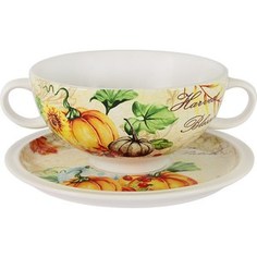 Суповая чашка на блюдце Imari Дары природы (IMB0304A-A2352)