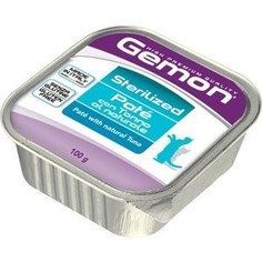 Консервы Gemon Cat Sterilised Pate with Tuna с тунцом паштет для стерилизованных кошек 100г