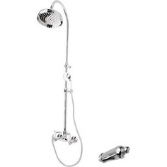 Душевая система Cezares First со смесителем для ванны, верхним и ручным душем, хром, ручки Металл (First-CD-01-M)