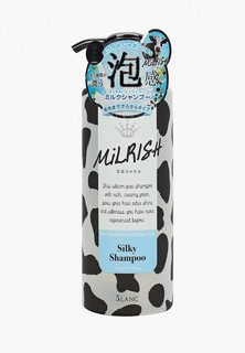 Шампунь Milrish бессиликоновый с молочными протеинами Блеск и Объем 500 г