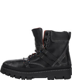 Высокие кожаные ботинки на шнуровке Diesel