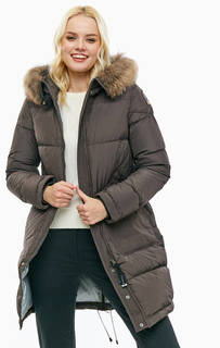 Удлиненный пуховик с разрезом на молнии Parajumpers