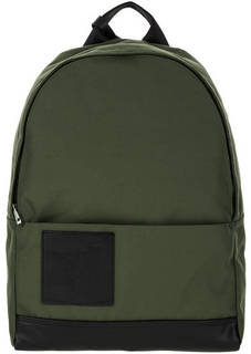 Текстильный рюкзак цвета хаки с логотипом бренда Trussardi Jeans