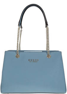 Синяя сумка с двумя отделами Guess