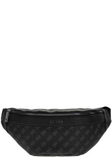 Поясная сумка с монограммой бренда Guess