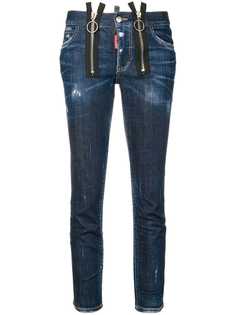 Dsquared2 прямые укороченные джинсы