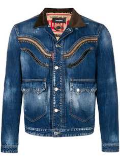 Dsquared2 джинсовая куртка с вышивкой
