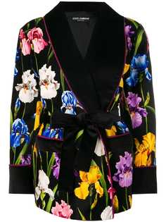 Dolce & Gabbana джинсы с цветочным принтом и поясом