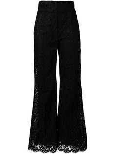 Dolce & Gabbana расклешенные брюки с цветочным узором